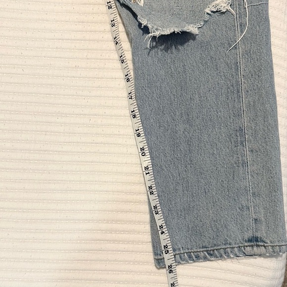 Agolde Riley High Rise Straight Leg Crop Jeans Size 29 - Picture 12 of 12